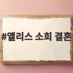 앨리스 소희 결혼 후 둘째 임신 5개월 네 식구가 되다 앨리스 소희 결혼