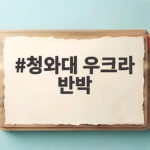 청와대 우크라 반박 오늘 입장 나온 이유와 핵심 총정리 청와대 우크라 반박