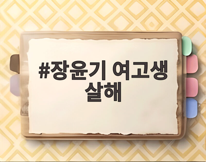 장윤기 여고생 살해 사건 1심 무기징역 항소 이유와 전망 1 장윤기 여고생 살해