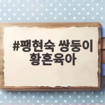 팽현숙 쌍둥이 황혼육아