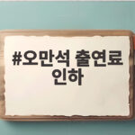 오만석 출연료 인하