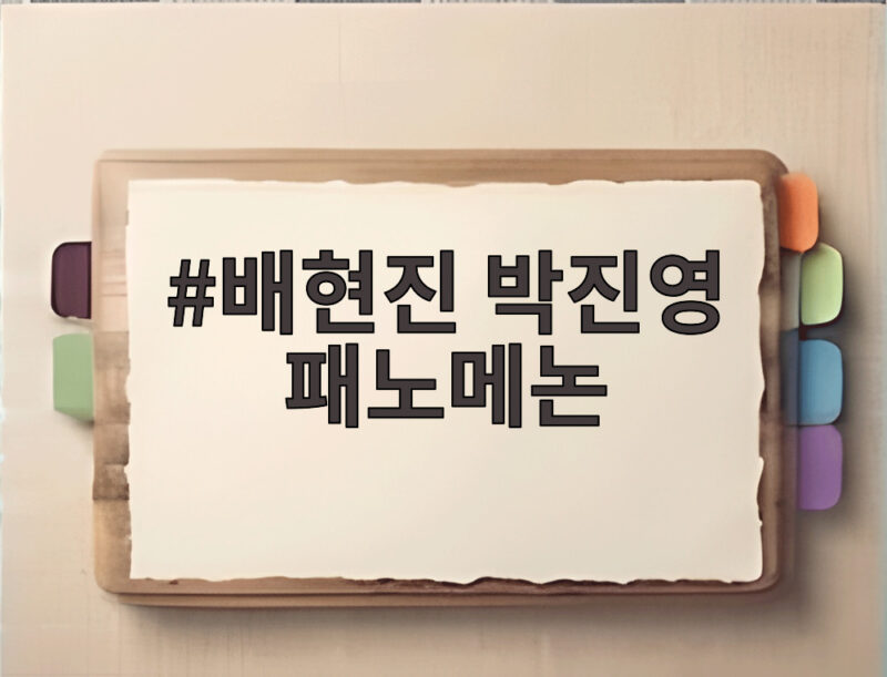 배현진 박진영 패노메논