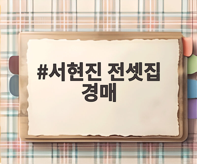 서현진 전셋집 경매