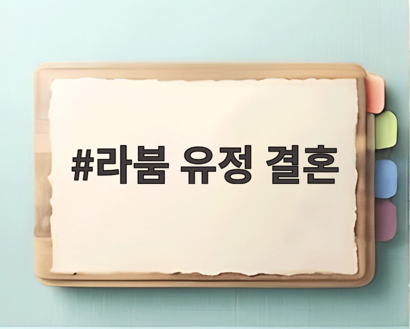 라붐 유정 결혼 소식과 예비신랑 직업 그리고 결혼식 일정 1 라붐 유정 결혼