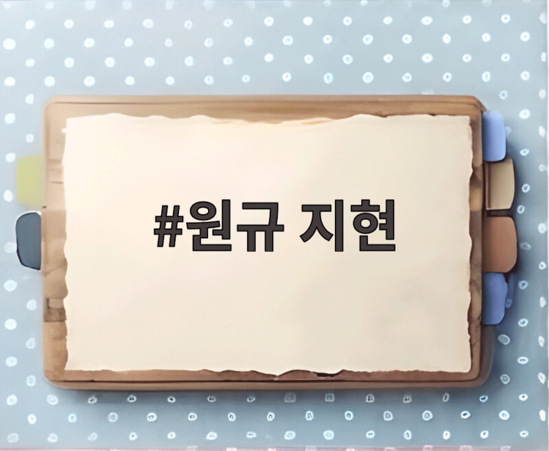 원규 지현 재결별 팬들에 직접 알린 지현의 눈물 고백 1 원규 지현