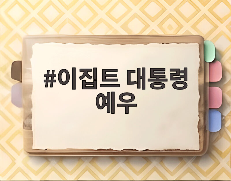 이집트 대통령 예우 살펴보니 공군 호위 비행과 피라미드 디저트 1 이집트 대통령 예우