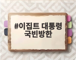 이집트 대통령 국빈방한