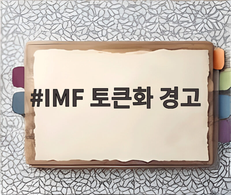 IMF 토큰화 경고 금융 혁신 뒤에 숨은 위험을 확인하세요 1 IMF 토큰화 경고