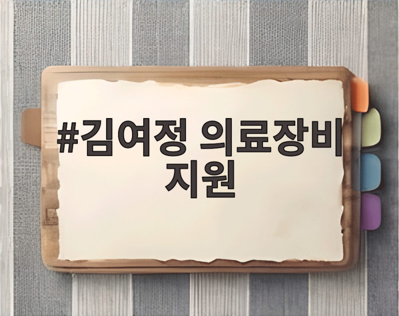 김여정 의료장비 지원 광대극 발언 남북 관계 전망과 반응 1 김여정 의료장비 지원