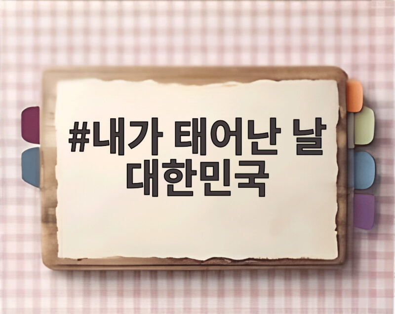 내가 태어난 날 대한민국은 어떤 하루였을까 궁금하다 1 내가 태어난 날 대한민국
