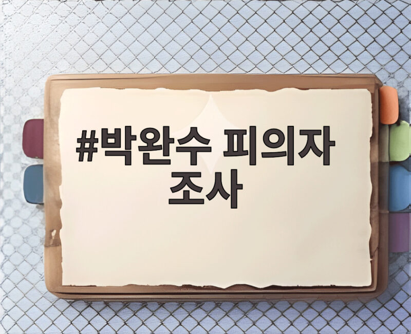 박완수 피의자 조사