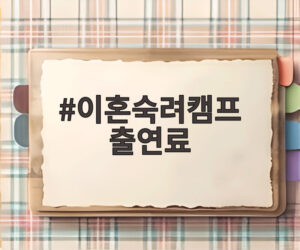 이혼숙려캠프 출연료