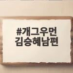 개그우먼 김승혜남편