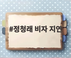 정청래 비자 지연