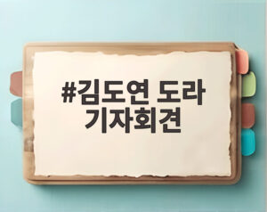 김도연 도라 기자회견