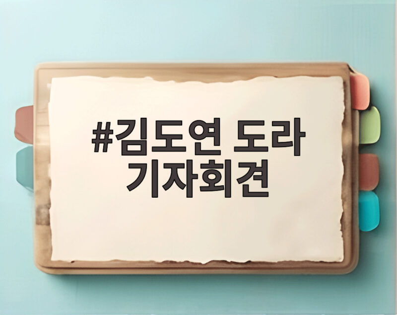 김도연 도라 기자회견 눈물의 순간과 새 영화의 이야기 1 김도연 도라 기자회견