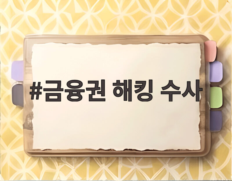금융권 해킹 수사 전담팀 43명 확대와 사건 핑퐁 우려 해소 1 금융권 해킹 수사