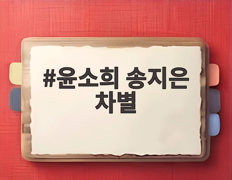 윤소희 송지은 차별 논란 수양딸 논란까지 다시 보는 사건 1 윤소희 송지은 차별