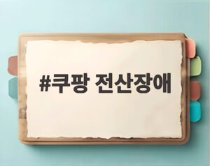쿠팡 전산장애