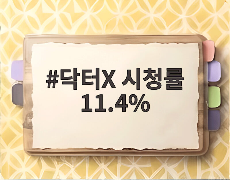 닥터X 시청률 11.4%