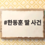 한동훈 딸 사건 검찰의 국제사법공조 반려 셀프 무혐의 의혹 확인 한동훈 딸 사건