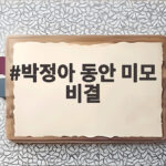 박정아 동안 미모 비결 방부제 미모의 진짜 이유가 궁금하다면 박정아 동안 미모 비결