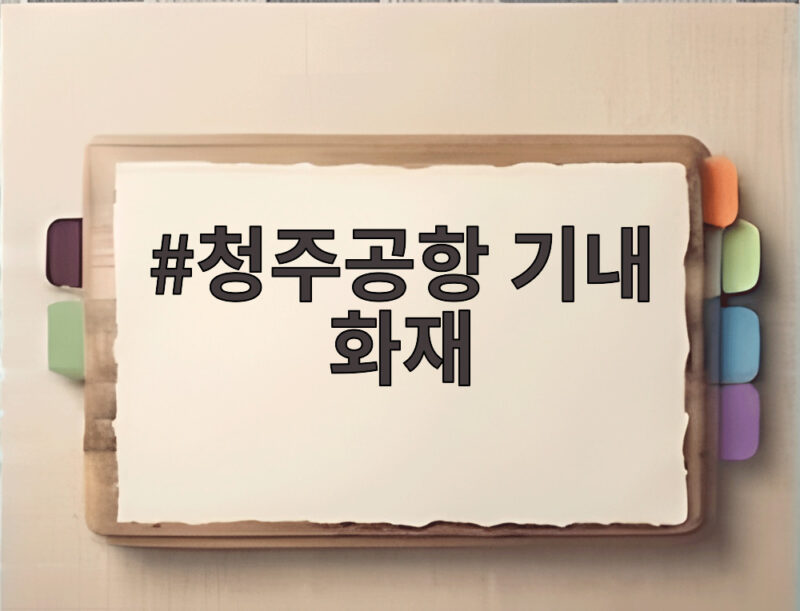 청주공항 기내 화재