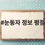 눈동자 정보 평점