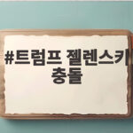 트럼프 젤렌스키 충돌 우크라이나 새 대통령 필요하다는 파장 트럼프 젤렌스키 충돌