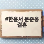 한윤서 문준웅 결혼 오늘 웨딩마치 올린 두 사람의 이야기 한윤서 문준웅 결혼