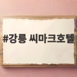 강릉 씨마크호텔 수제맥주와 바다뷰 호캉스 미리 확인해 보세요 강릉 씨마크호텔