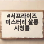 서프라이즈 미스터리 살롱 시청률 이찬원 공약과 30회 기록 서프라이즈 미스터리 살롱 시청률