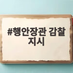 행안장관 감찰 지시 임은정 광주 청장 정치 발언 논란 행안장관 감찰 지시