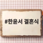 한윤서 결혼식 오늘 11일 문준웅과 품절녀 되다 한윤서 결혼식