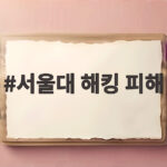 서울대 해킹 피해
