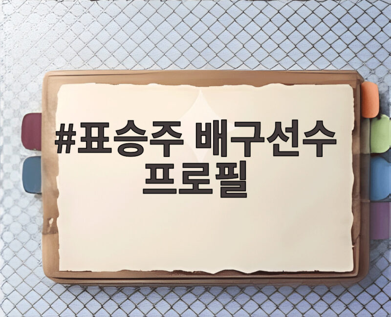 표승주 배구선수 프로필 라이트 공격수 활약과 경력 확인 1 표승주 배구선수 프로필
