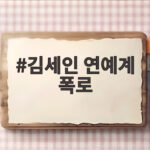 김세인 연예계 폭로 장자연 사건과 닮은 소속사 대표의 만행 김세인 연예계 폭로