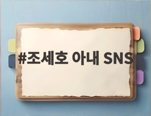 조세호 아내 SNS