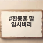 한동훈 딸 입시비리 의혹 과연 검찰은 봐주기 수사를 했을까 한동훈 딸 입시비리