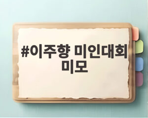 이주향 미인대회 미모