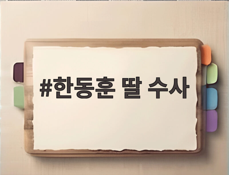 한동훈 딸 수사 압수수색 0건 국정감사에서 드러난 의혹 1 한동훈 딸 수사