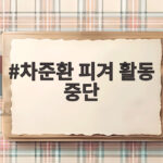 차준환 피겨 활동 중단