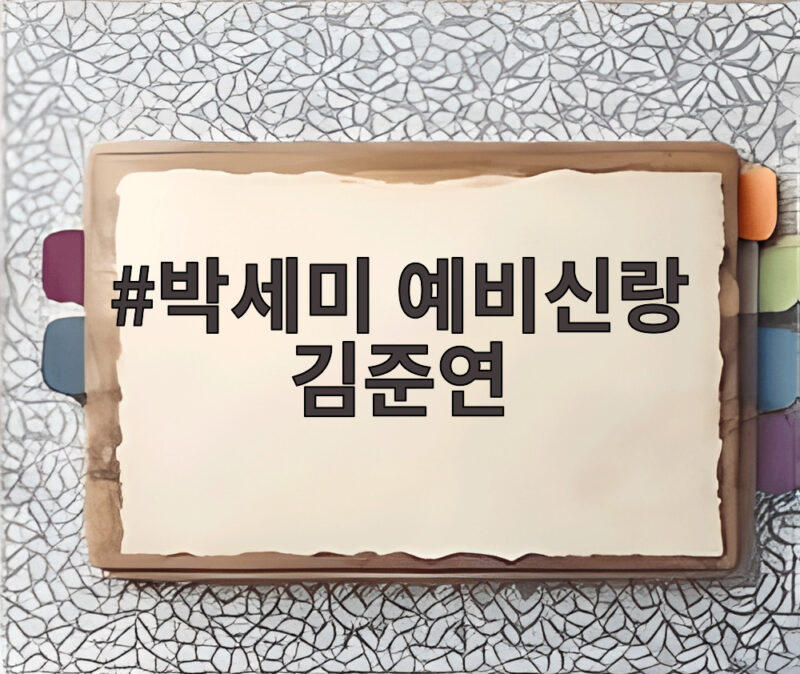 박세미 예비신랑 김준연, 4년 전 방송 이력과 결혼식 준비 소식 1 박세미 예비신랑 김준연