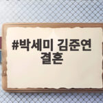 박세미 김준연 결혼 깜짝 발표 예비신랑은 누구 박세미 김준연 결혼