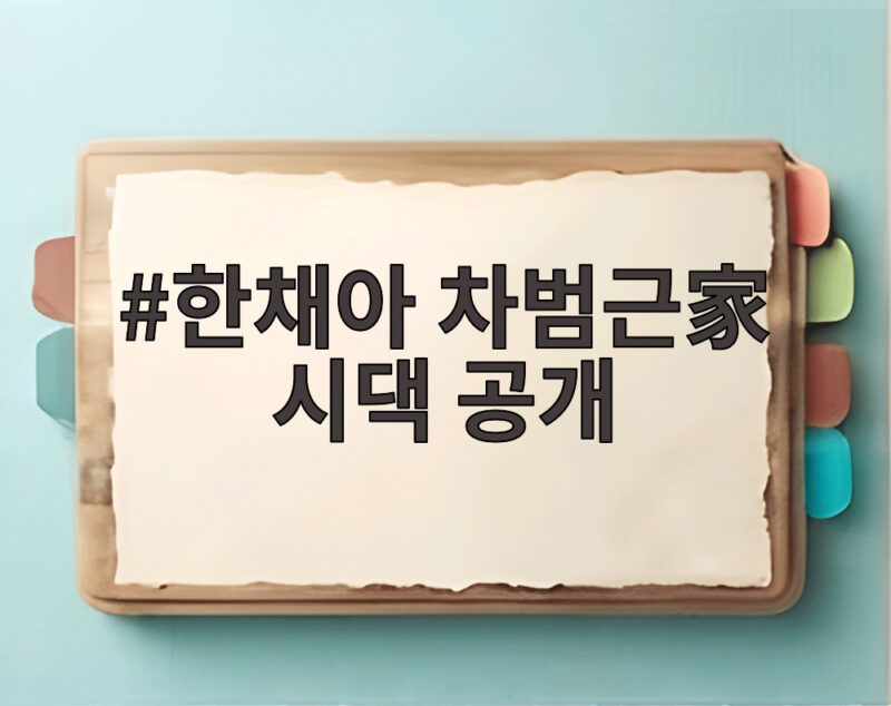 한채아 차범근가 시댁 공개 넓은 정원과 바닷가 1 한채아 차범근가 시댁 공개