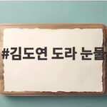 김도연 도라 눈물