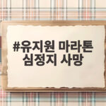 유지원 마라톤 심정지 사망 사고로 돌아본 레이스 안전 유지원 마라톤 심정지 사망