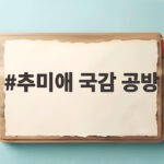 추미애 국감 공방