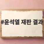 윤석열 재판 결과 대선 당선 무효와 397억 선거비용 반환 윤석열 재판 결과