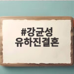 강균성 유하진결혼 9년 전 첫 만남이 오는 30일 본식으로 강균성 유하진결혼